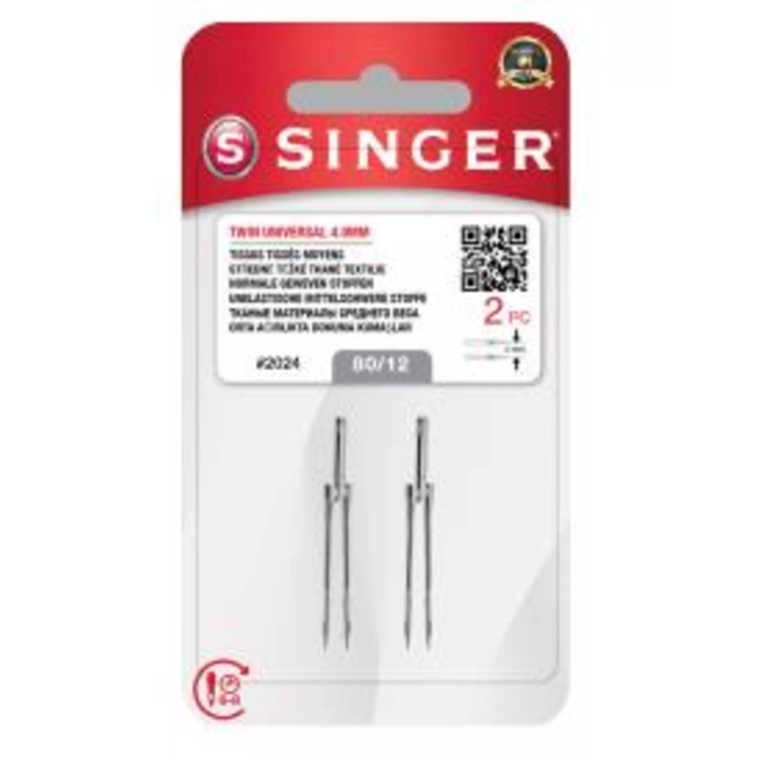 Singer Twin 2024 80 4mm (2 stuks) Naalden