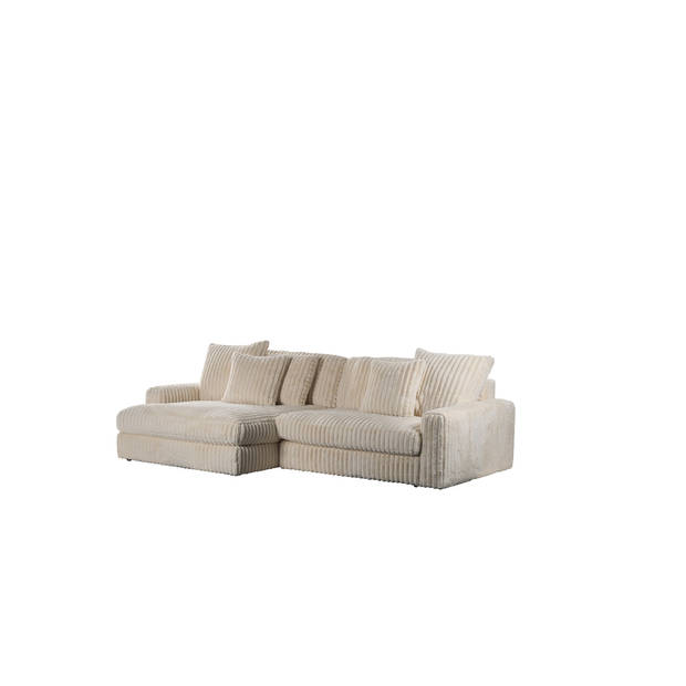 Giga Meubel - Bank 3-Zits Vierkant - Ribstof Beige - 274x155x77cm - Vito