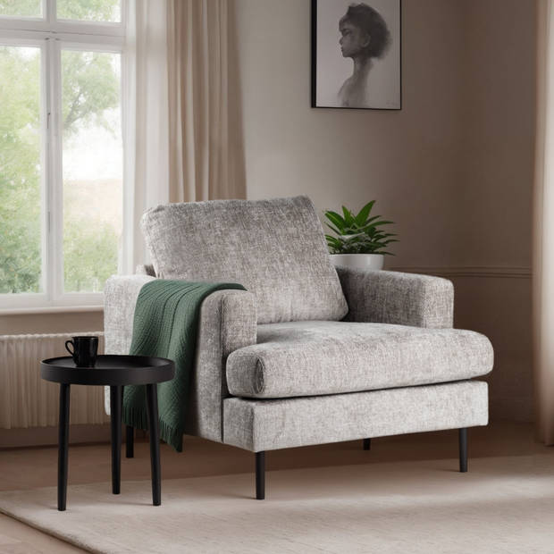 Giga Meubel - Fauteuil Stof Champagne - Zithoogte 47cm - 89x94x83cm - Haga