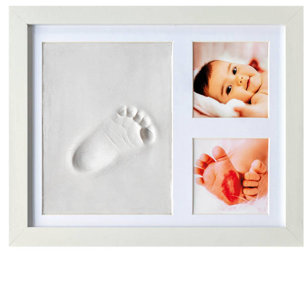 Frummel Baby Fotolijstje met Klei Afdruk (Gipsafdruk baby) - 28 x 23 cm