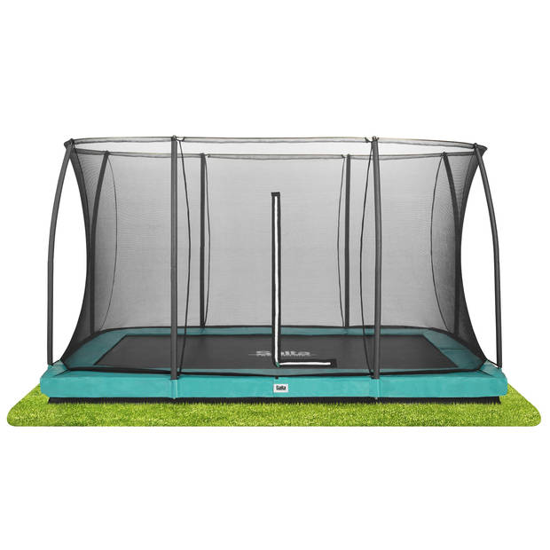 Salta Trampoline Comfort Edition Ground 366 x 244 cm met Veiligheidsnet - Groen