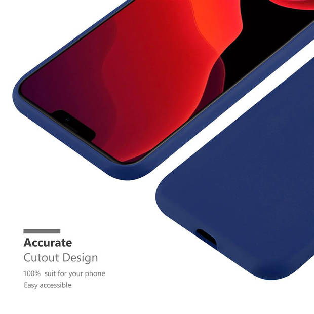 Cadorabo Hoesje geschikt voor Apple iPhone 12 / 12 PRO in CANDY DONKER BLAUW - Beschermhoes TPU silicone Case Cover
