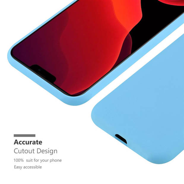 Cadorabo Hoesje geschikt voor Apple iPhone 12 / 12 PRO in CANDY BLAUW - Beschermhoes TPU silicone Case Cover