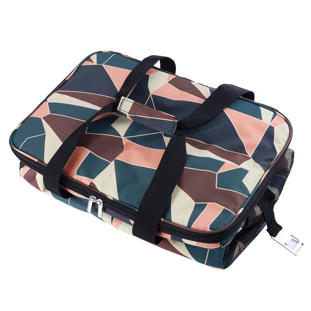 Packaway 4 Laags Geïsoleerde Koeltas - Lunchtas 40 liter - Abstract