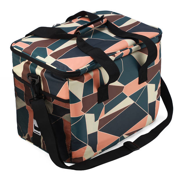 Packaway 4 Laags Geïsoleerde Koeltas - Lunchtas 30 liter - Abstract