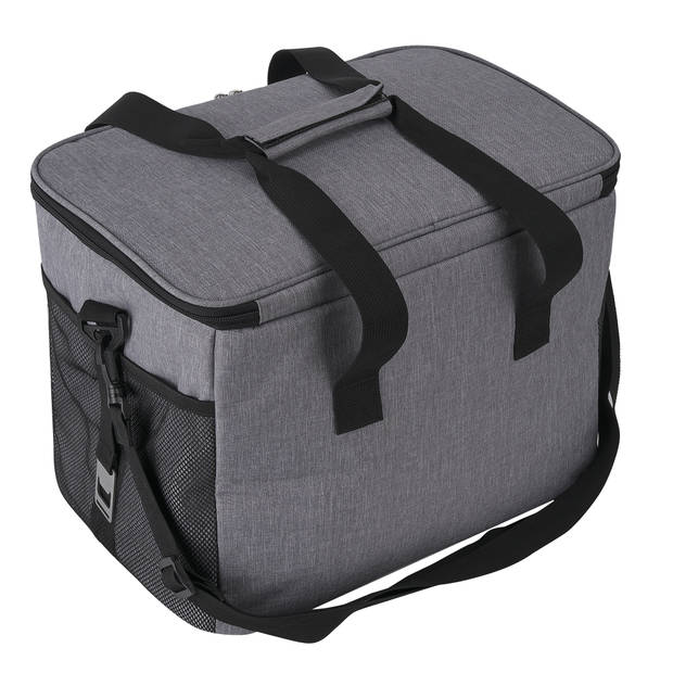 Packaway 4 Laags Geïsoleerde Koeltas - Lunchtas 30 liter - Inclusief Divider - Grijs