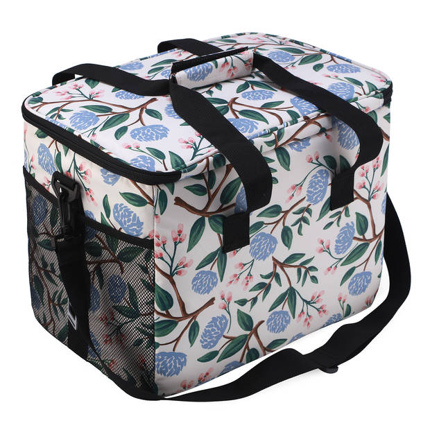 Packaway 4 Laags Geïsoleerde Koeltas - Lunchtas 30 liter - White Flower