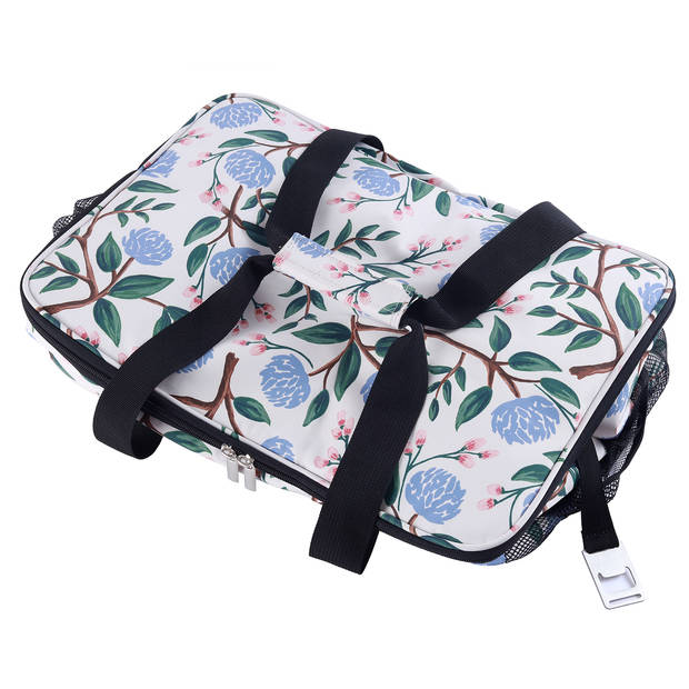 Packaway 4 Laags Geïsoleerde Koeltas - Lunchtas 30 liter - White Flower