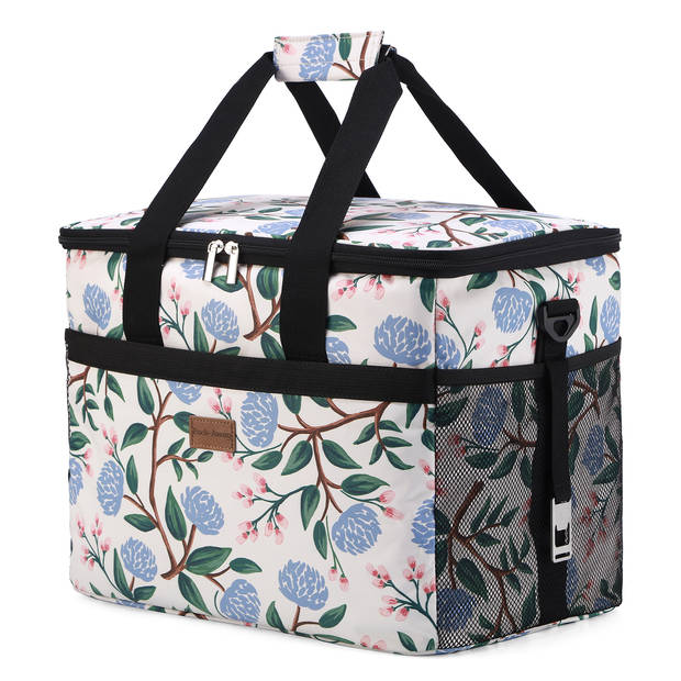 Packaway 4 Laags Geïsoleerde Koeltas - Lunchtas 30 liter - White Flower