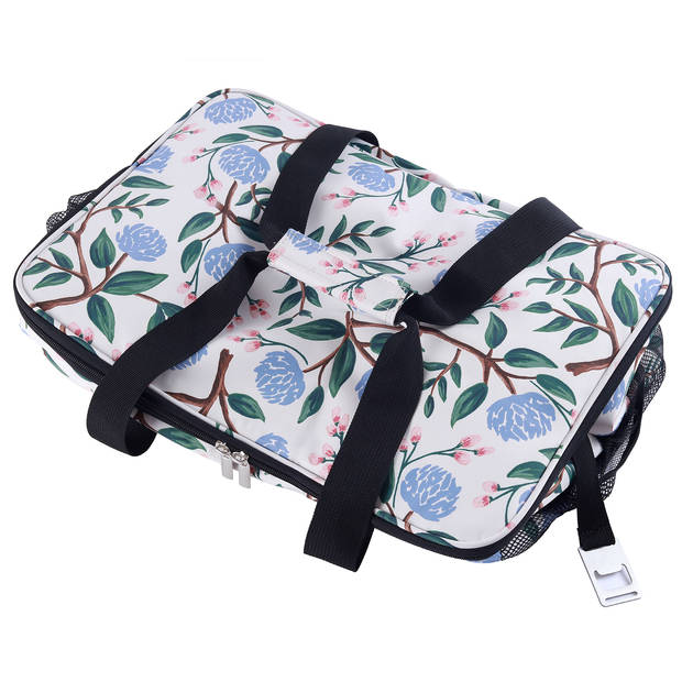 Packaway 4 Laags Geïsoleerde Koeltas - Lunchtas 40 liter - White Flower