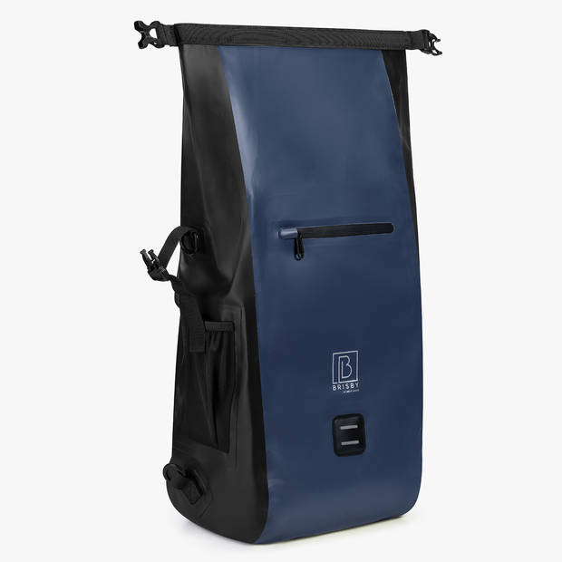 Brisby 20-26 Liter 3 in 1 Waterdichte Rolltop Fietstas - Rugtas - Schoudertas - Ook Voor Elektrische Fiets - Blauw