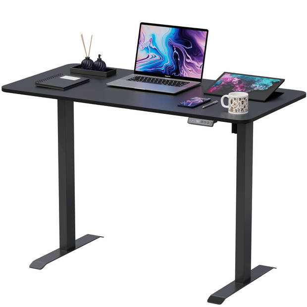 Avalo Zit Sta Bureau Elektrisch Verstelbaar - 120x60 CM - Zwart - Elektrisch Bureau