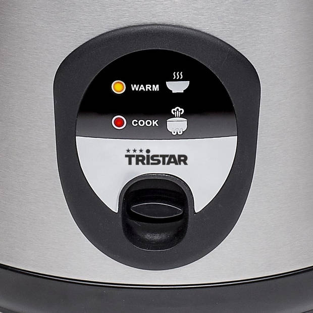 Tristar Rijstkoker RK-6126 - 1 Liter - Inclusief lepel,maatbeker en spatel - Droogkookbeveiliging & Warmhoudfunctie