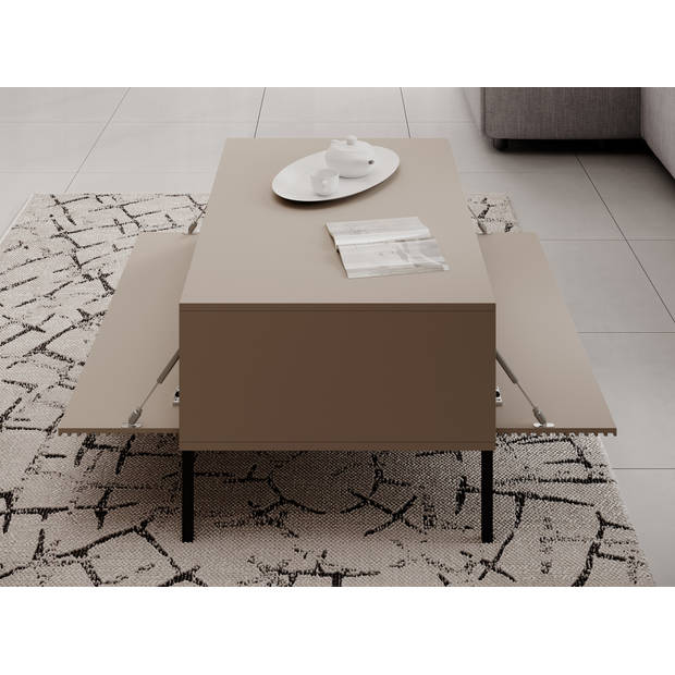 Meubella Salontafel Davey - Beige - 100 cm