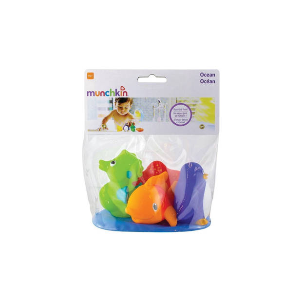 Munchkin 4pk Ocean Squirts - 4 Verschillende Badfiguurtjes