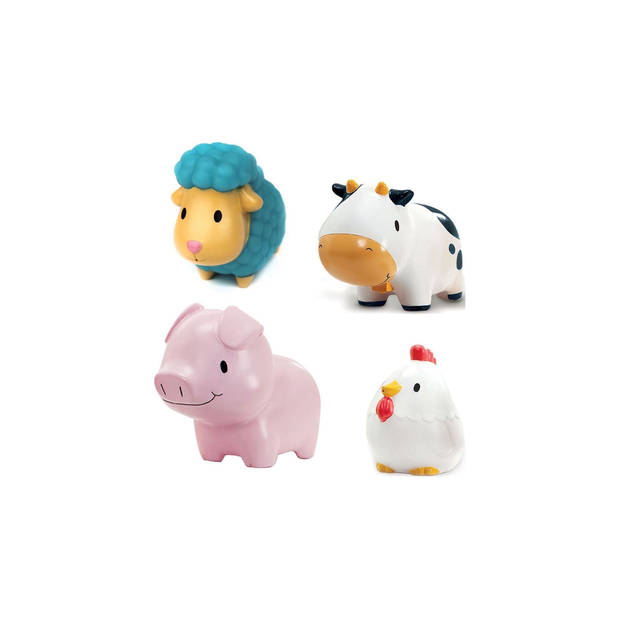 Munchkin 4pk Squirtin' Barnyard Friend - 4 Verschillende Badfiguurtjes