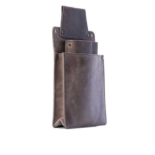 Holster - voor horeca portemonnee - Mini Ipad 3/4/5 - Leer - Grijs