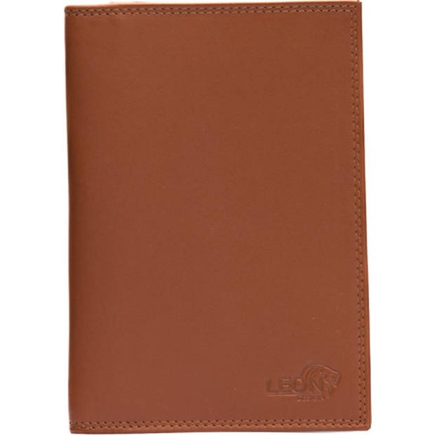 Autopapieren mapje - Compact - Leer - Cognac bruin