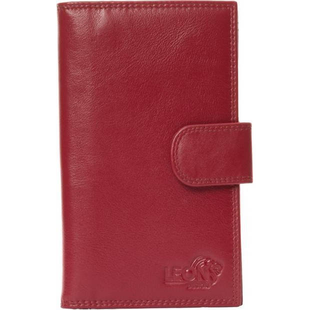 Shag etui - Buitensluiting - Leer - Bordeaux rood