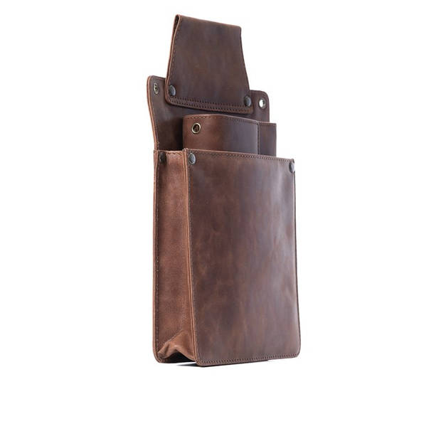 Holster - voor horeca portemonnee - Mini Ipad 3/4/5 - Leer - Cognac bruin