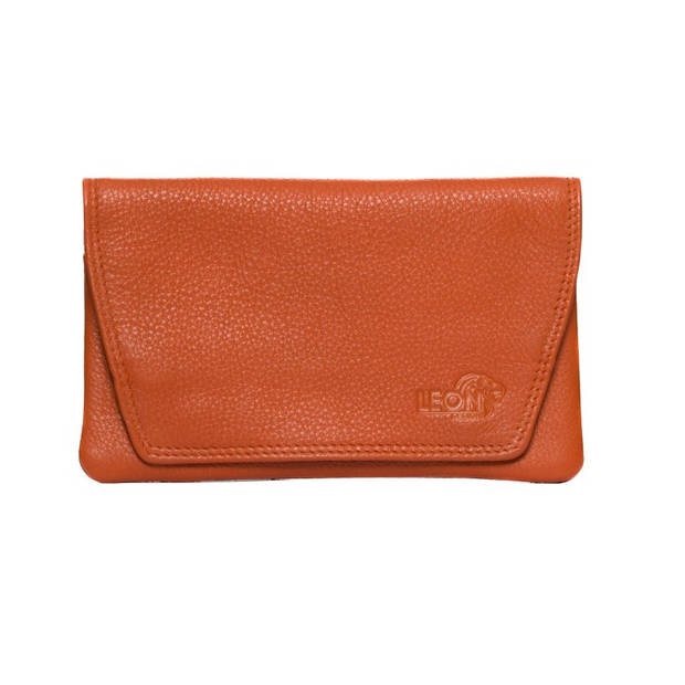 Shag etui - leer - compact - Oranje