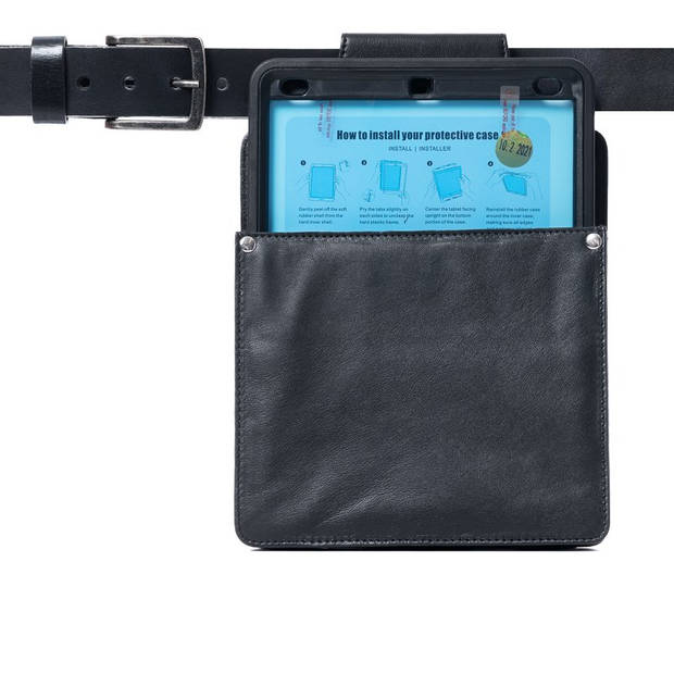 Horeca - Holster - XL - iPad - Leer - Zwart