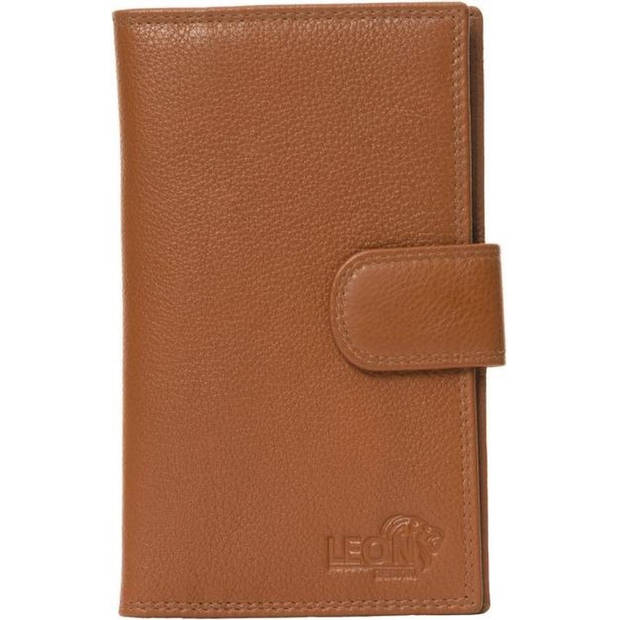 Shag etui - Buitensluiting - Leer - Cognac bruin