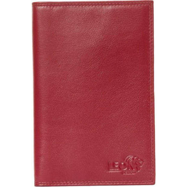 Autopapieren mapje - Compact - Leer - Bordeaux rood