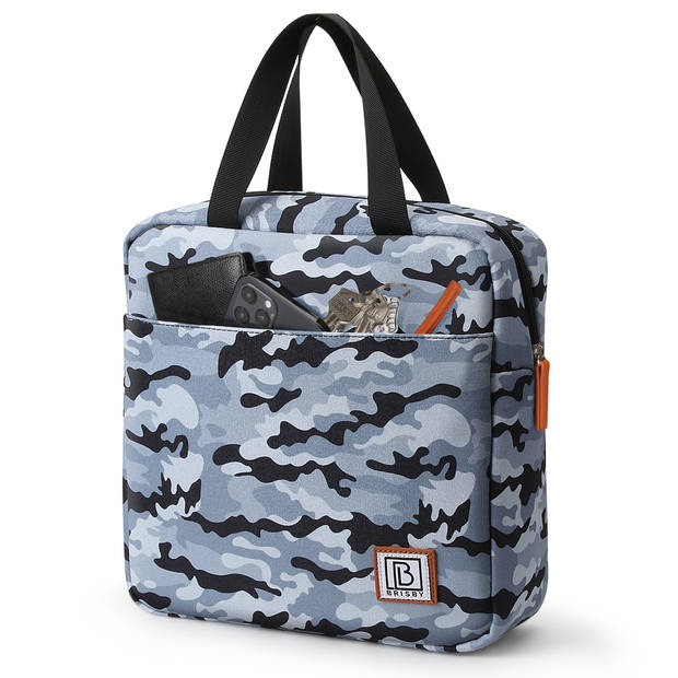 Brisby 4 Laags Geïsoleerde Koeltas - Lunchtas 7 liter - Camouflage Blauw