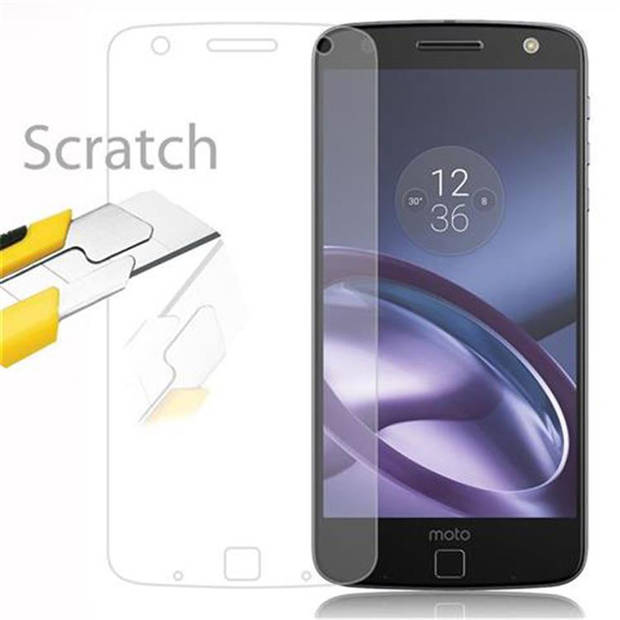 Cadorabo Screenprotector geschikt voor Motorola MOTO Z in KRISTALHELDER - Tempered Display Pantser Film beschermglas