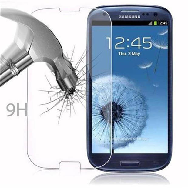 Cadorabo Screenprotector geschikt voor Samsung Galaxy S3 / S3 NEO in KRISTALHELDER - Tempered Display Pantser Film