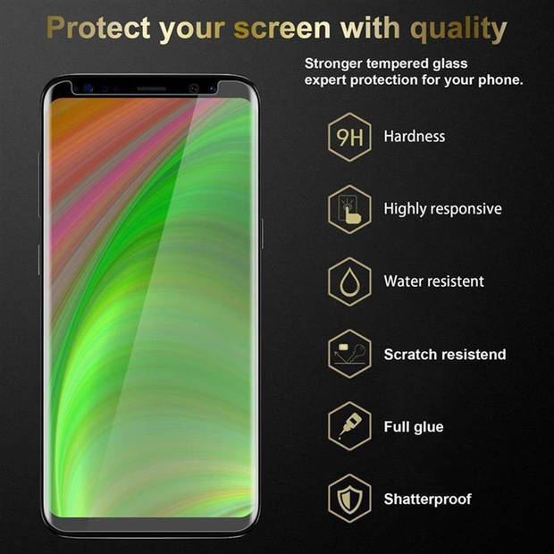 Cadorabo 3x Screenprotector geschikt voor Samsung Galaxy S8 in KRISTALHELDER - Tempered Display Pantser Film