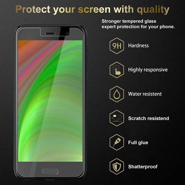 Cadorabo Screenprotector geschikt voor HTC U PLAY in KRISTALHELDER - Tempered Display Pantser Film beschermglas
