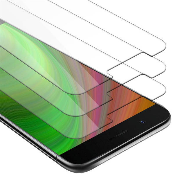 Cadorabo 3x Screenprotector geschikt voor OnePlus 5 in KRISTALHELDER - Tempered Display Pantser Film beschermglas