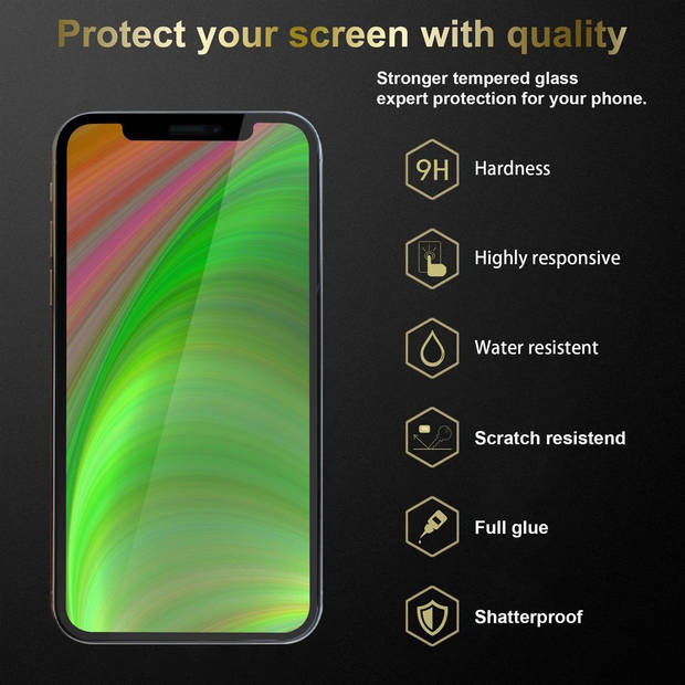Cadorabo Screenprotector geschikt voor Apple iPhone 13 in KRISTALHELDER - Tempered Display Pantser Film beschermglas