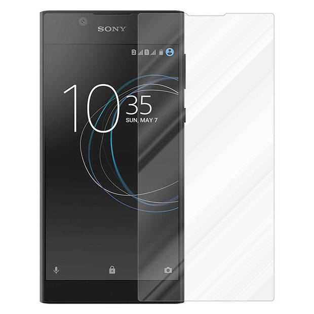 Cadorabo Screenprotector geschikt voor Sony Xperia L1 in KRISTALHELDER - Tempered Display Pantser Film beschermglas