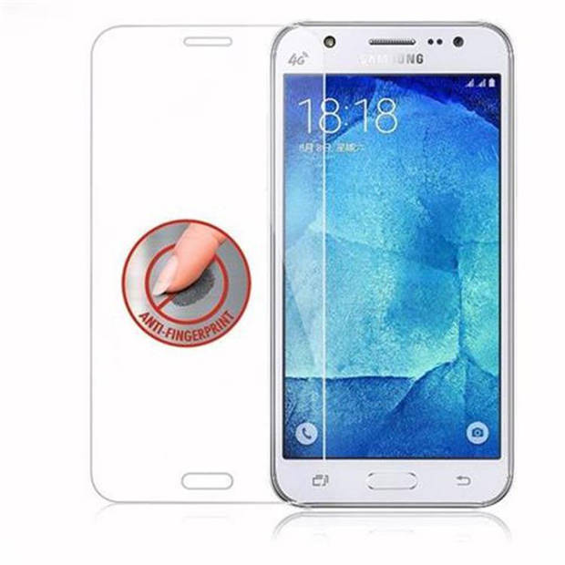 Cadorabo Screenprotector geschikt voor Samsung Galaxy J5 2015 in KRISTALHELDER - Tempered Display Pantser Film