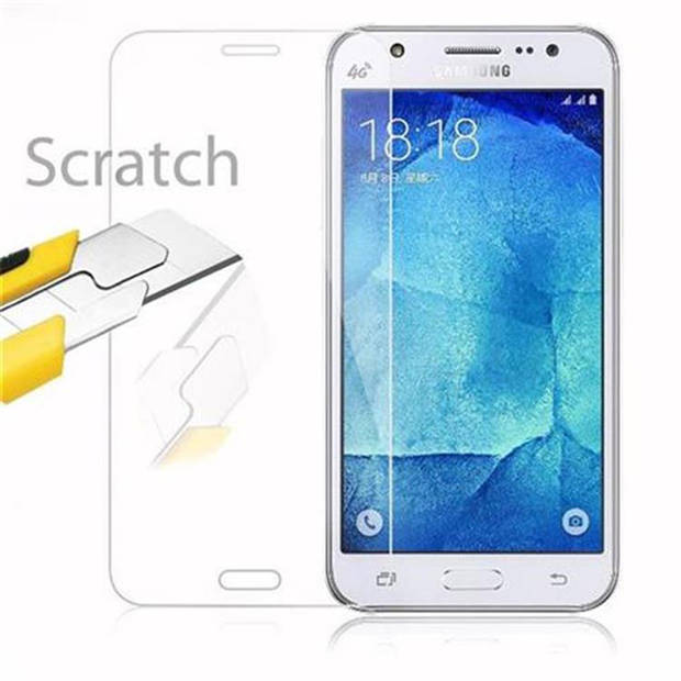 Cadorabo Screenprotector geschikt voor Samsung Galaxy J5 2015 in KRISTALHELDER - Tempered Display Pantser Film