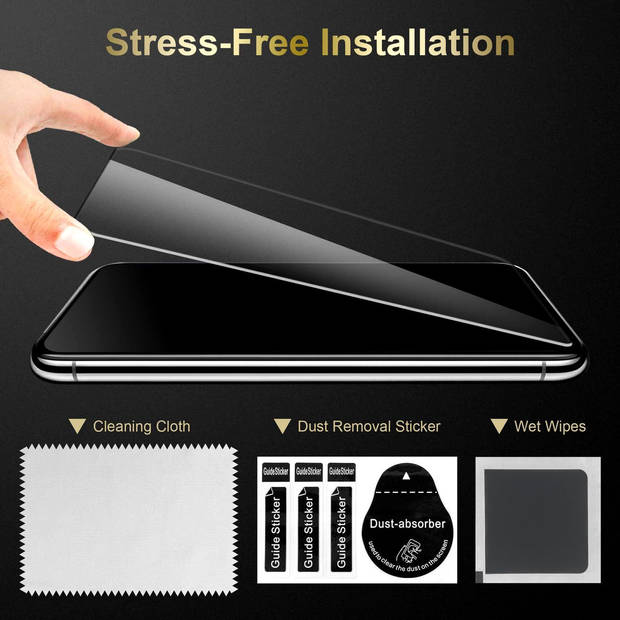 Cadorabo 3x Screenprotector geschikt voor Apple iPhone XS MAX in KRISTALHELDER - Tempered Display Pantser Film