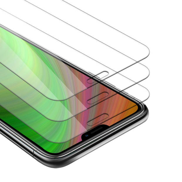 Cadorabo 3x Screenprotector geschikt voor Apple iPhone 13 PRO in KRISTALHELDER - Tempered Display Pantser Film