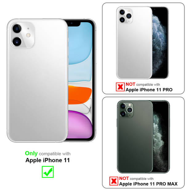 Cadorabo Hoesje geschikt voor Apple iPhone 11 in LIQUID LICHT PAARS - Beschermhoes van TPU silicone Case Cover met ring
