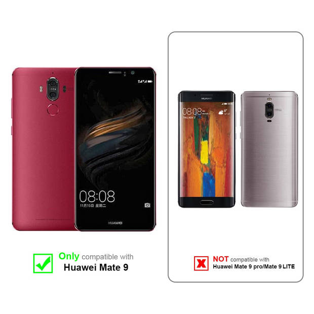 Cadorabo Hoesje geschikt voor Huawei MATE 9 in CANDY ROOD - Beschermhoes TPU silicone Case Cover