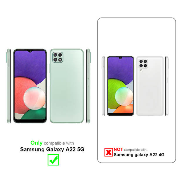 Cadorabo Hoesje geschikt voor Samsung Galaxy A22 5G in Bonbon Roze - Beschermhoes TPU-silicone Case Cover