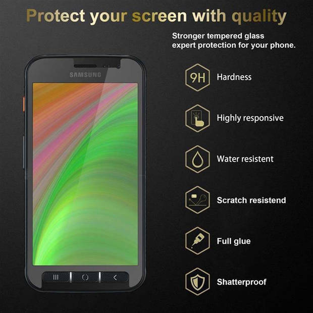 Cadorabo Screenprotector geschikt voor Samsung Galaxy XCover 4 / XCover 4s in KRISTALHELDER - Tempered Display Pantser