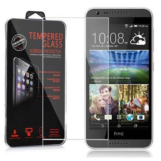 Cadorabo Screenprotector geschikt voor HTC Desire 620 in KRISTALHELDER - Tempered Display Pantser Film beschermglas