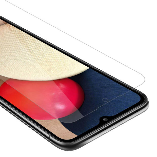 Cadorabo Screenprotector geschikt voor Samsung Galaxy A02s in KRISTALHELDER - Tempered Display Pantser Film beschermglas