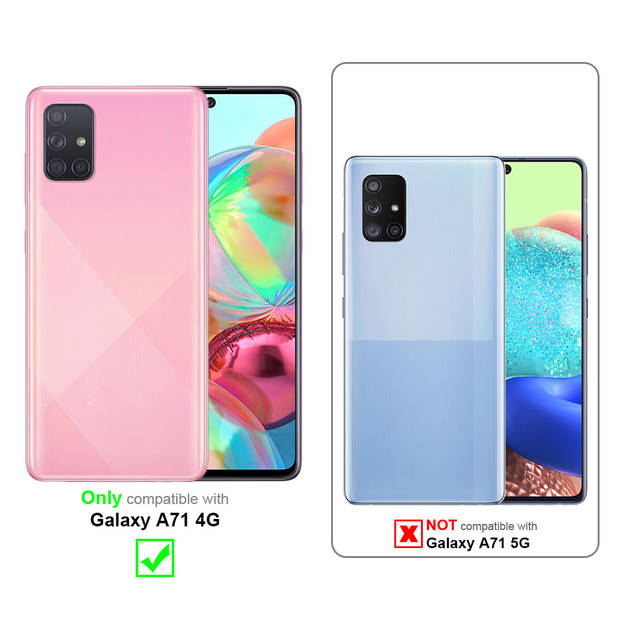 Cadorabo Hoesje geschikt voor Samsung Galaxy A71 4G in CANDY ROZE - Beschermhoes TPU silicone Case Cover
