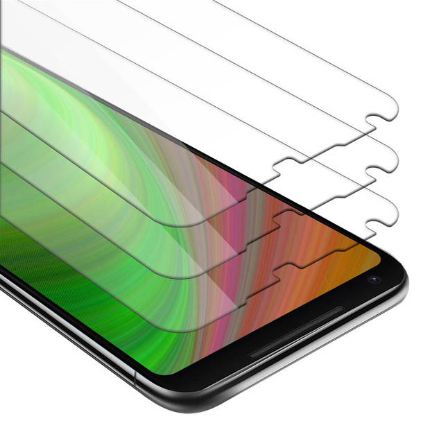 Cadorabo 3x Screenprotector geschikt voor Google PIXEL 2 XL in KRISTALHELDER - Tempered Display Pantser Film