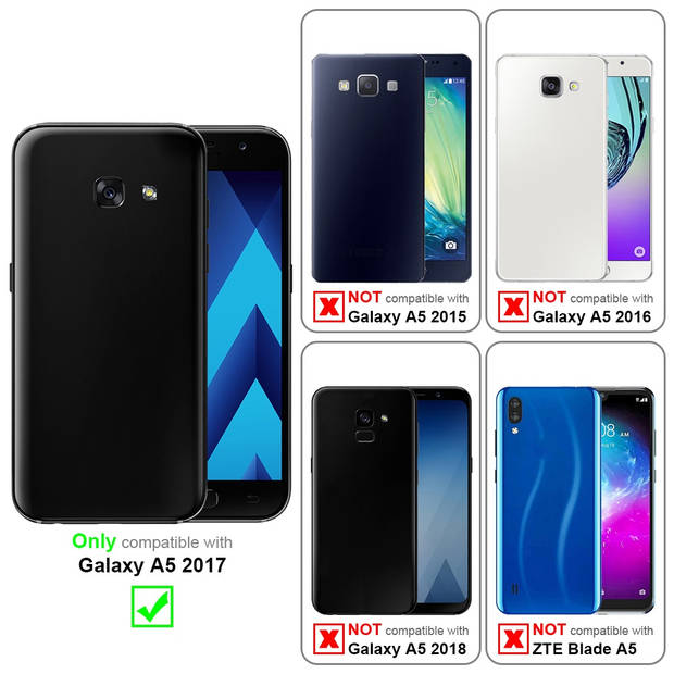 Cadorabo 3x Screenprotector geschikt voor Samsung Galaxy A5 2017 in KRISTALHELDER - Tempered Display Pantser Film