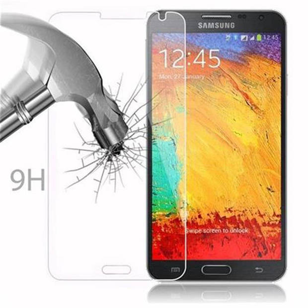 Cadorabo Screenprotector geschikt voor Samsung Galaxy NOTE 3 NEO in KRISTALHELDER - Tempered Display Pantser Film